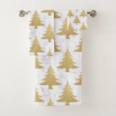 Elégante Parties scintillant d'or et arbre de Noël (En situation)