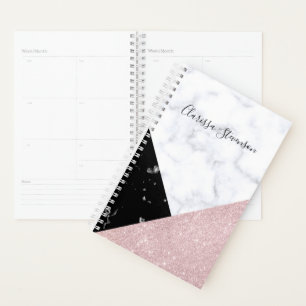 Elégante parties scintillant d'or rose blanc marb