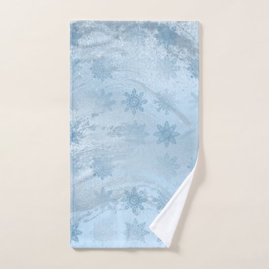 Élégante parties scintillant en marbre bleu motif  (Serviette à main)