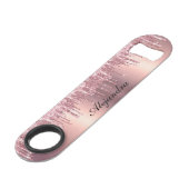 Elégante parties scintillant en or rose en cuivre  (Devant angulaire)