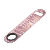 Elégante parties scintillant en or rose en cuivre  (Dos Angle)