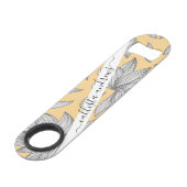 Elégante Parties scintillant Jaune Argent Floral L (Devant angulaire)