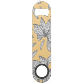 Elégante Parties scintillant Jaune Argent Floral L (Dos)