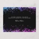 Elégante Parties scintillant or Carte de remerciem (Dos)