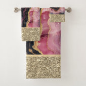 Elégante Parties scintillant Or élégant Marbre Bou (En situation)