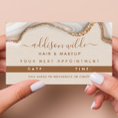 Elégante Parties scintillant Or Marbre Agate Carte