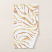Elégante Parties scintillant or Zebra Poster de an (Serviette à main)