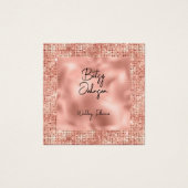 Élégante Parties scintillant Rose or et Carte de v (Devant)