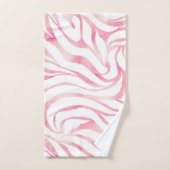 Elégante Parties scintillant Rose or Zebra White P (Serviette à main)