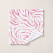 Elégante Parties scintillant Rose or Zebra White P (Gant de toilette)