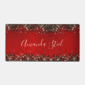 Elégante parties scintillant rouge noir or (Recto)