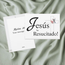 Elegante Pasen "Jesús ha resucitado" Spaans