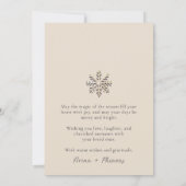 Elegante Passen getrouwd eerste vakantie fotokaart Feestdagenkaart (Achterkant)