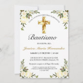 Elegante Pastel Bautizo Amarillo Bebé Kaart (Voorkant)