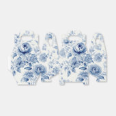 Elegante Pastel Blauwe Waterverf Rozen Bedankdoosjes (Uitgevouwen)