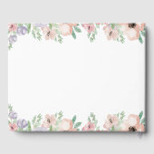 Elegante pastel Bloemen Pensioen Party Gastboek Gastenboek (Achterkant)