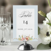 Elegante Pastel Boho Bloem Calligrafie Kaart