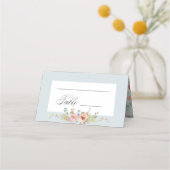 Elegante pastel Boho bloemkalligrafie (Achterkant)