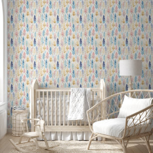 Elegante pastel Boho naadloze patronen Behang
