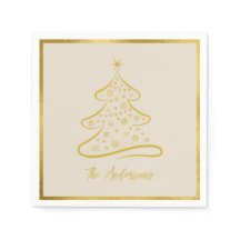 Elegante Pastel Bot Beige Gouden Kerstboom