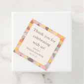 Elegante Pastel Bruiloftsfeest Bedankjes Labels (In situ)