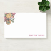 Elegante Pastel Kleuren Waterverf Rozen Sjabloon Post-it® Notes (Kantoor)