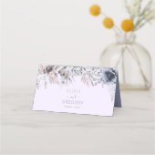 Elegante Pastel Lente Aquarel Bloem Bruiloft (Achterkant)