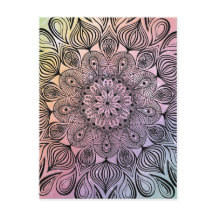Elegante Pastel Mandala Trippy Psychedelische Hipp