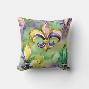 Elegante pastel Mardi Gras Kussen