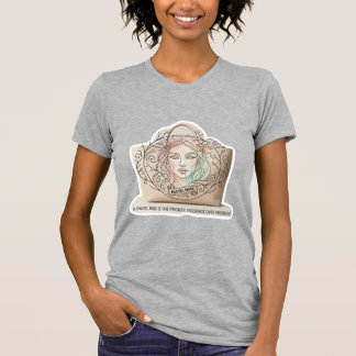 Elegante Pastel Muze Bloemlijn Kunst Esthetiek T-shirt