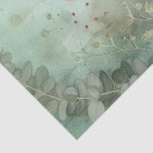 Elegante Pastel Roze Flamingo & Rozen Decoupage Tissuepapier (Detail)