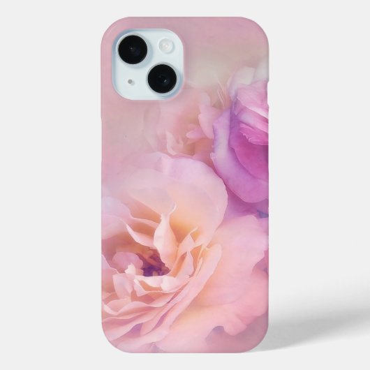 Elegante pastel roze rozen Case-Mate iPhone case (Achterkant)