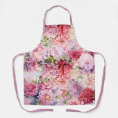 Elegante pastel Waterverf Flowers Schort (Voorkant)