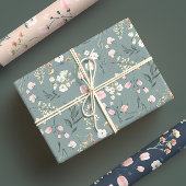 Elegante pastel Waterverf Wildflower Meadow Inpakpapier Vel