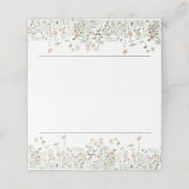 Elegante Pastel Wildflower Meadow Floral Wedding (Buitenkant ongevouwen)