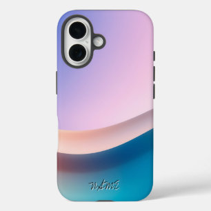 Elegante pastelgolfgradiënt iPhone 16 hoesje