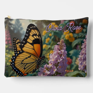 Elegante pastelkleurige wilde bloementuin met vlin etui