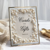 Elegante pastelparels buigen Kaarten en geschenken Poster