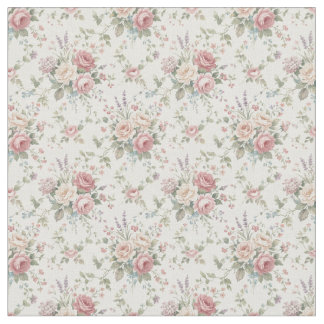 Elegante Pastelrozen Shabby Chic Stof