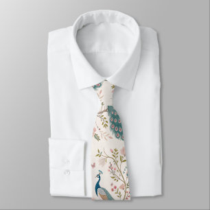 Elegante Pauw Bloemig Vintage (5) Stropdas