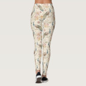 Elegante Pauw Bloemige Vintage (11) Leggings (Achterkant)