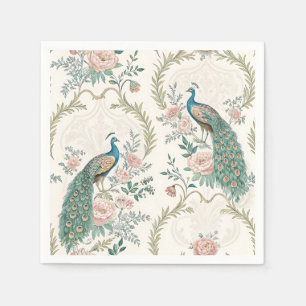 Elegante Pauw Bloemrijk Vintage (3) Servet