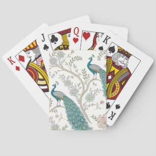 Elegante Pauw Bloemrijk Vintage (4) Pokerkaarten