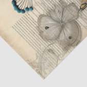 Elegante pauw en blush rozen tissuepapier (Detail)