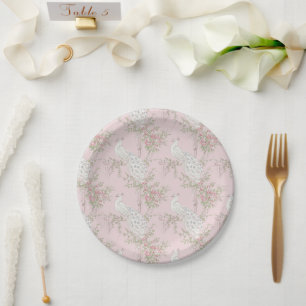 Elegante Pauw Ornament Papieren Bord