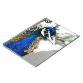 Elegante Pauw Vogel en Veerkunst Notitieboek (Linkerzijde)