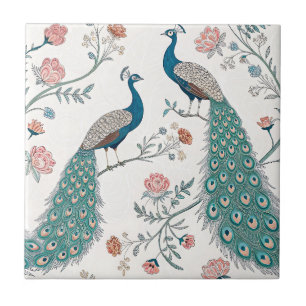 Elegante Pauwbloem Vintage (19) Tegeltje