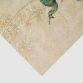 Elegante  pauwen tissuepapier (Detail)