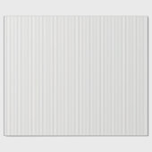 Elegante Pearl Grey Dunne Strepen Cadeaupapier (Vlak)