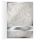 Elegante Pearl Silver Regal Trouwtafel Nummer (Binnen (Rechts))